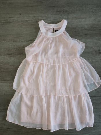 Robe tex 9/10 ans rose clair