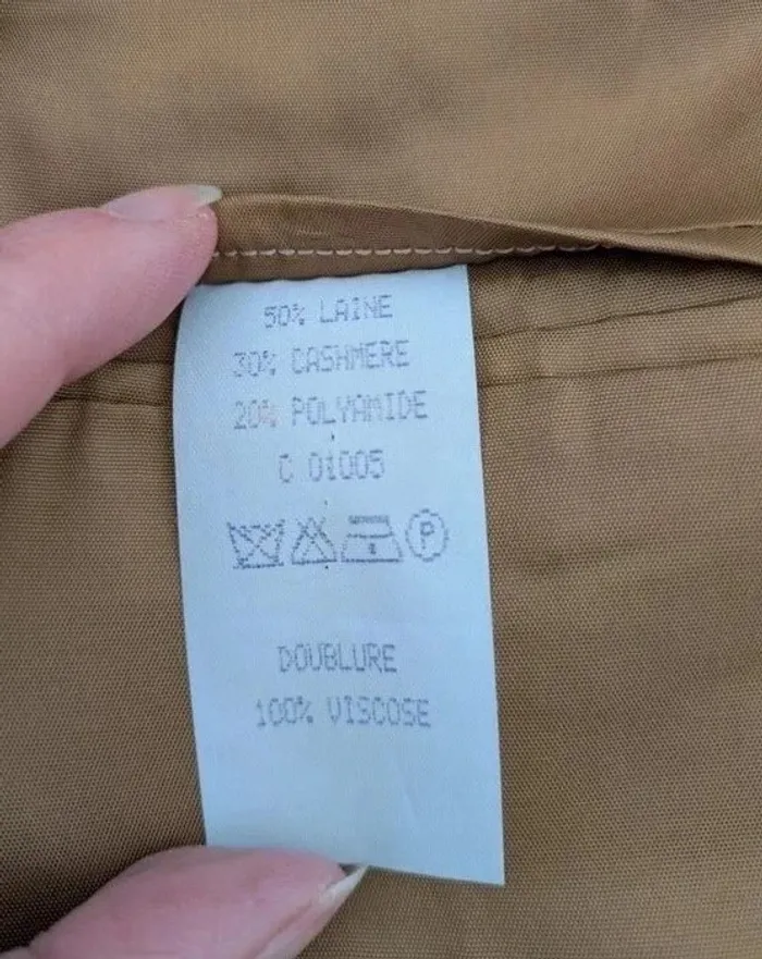 Veste vintage en laine et cachemire - taille S/M - photo numéro 8