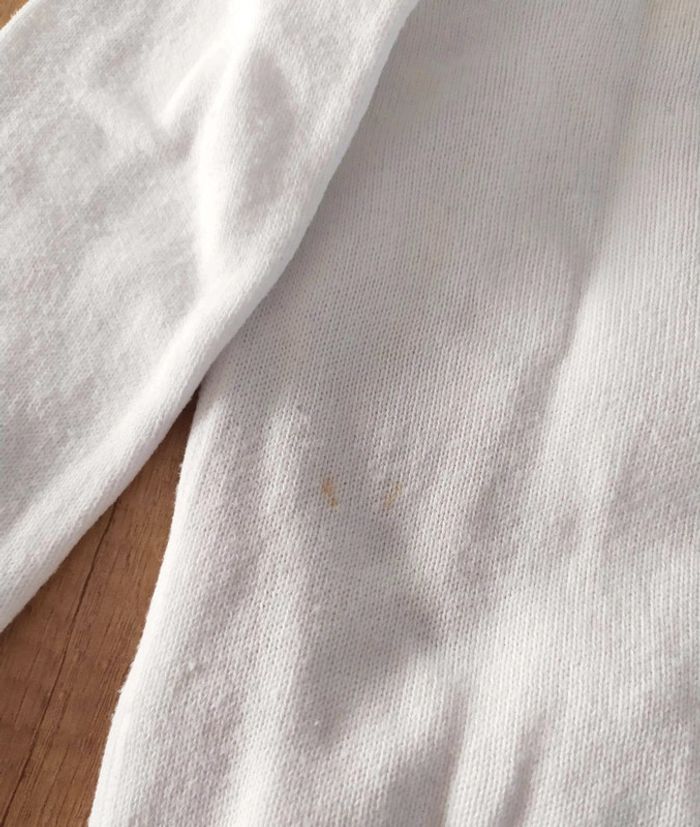 Gilet blanc à boutons garçon taille 24 mois Grain de blé - photo numéro 4