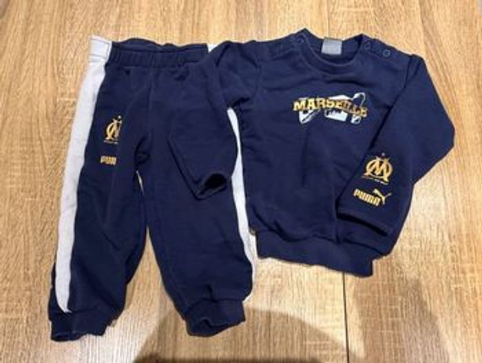 Survêtement foot Marine Garçon Puma OM 12 mois (76cm)