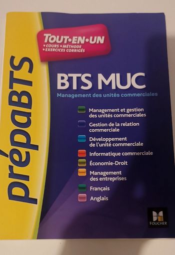 Livre prépa BTS MUC