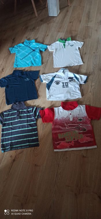 Lot de 6 polos 6 ans