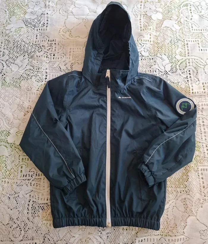 Veste coupe-vent imperméable garçon - Quechua 5 ans, Quasi neuve