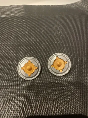 Playmobil lot 3 boucliers rond gris et dorés barbares guerriers vikings romains pièces détachées