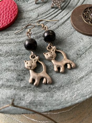 Boucles d’oreilles chat