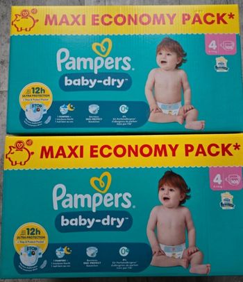 Couches pampers baby dry T4