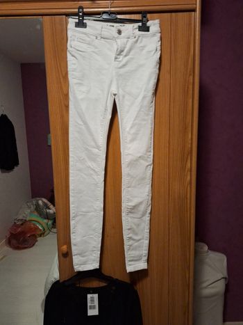 Pantalon blanc skynny
