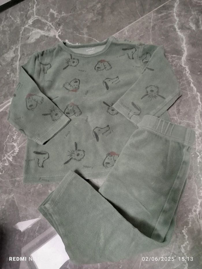 Lot pyjama 2 ans 24 mois garçon mixte hiver chaud velours - photo numéro 3