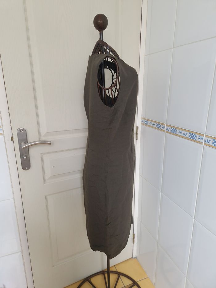 Robe mi longue kaki femme girell taille L/40 - photo numéro 4