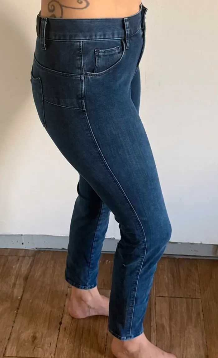 Jean bleu denim Liu Jo – Coupe 7/8 - photo numéro 3