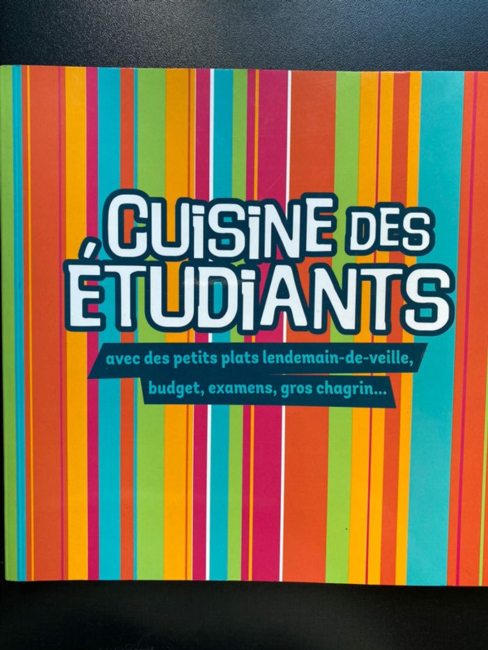 Livre cuisine recettes pour étudiants
