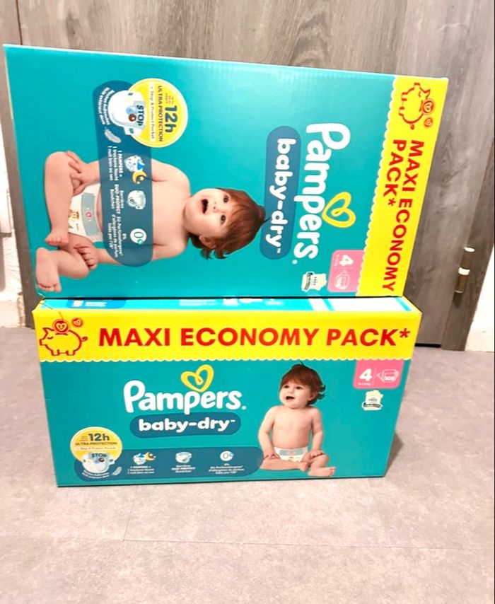 2 MAXI Pampers baby dry 4