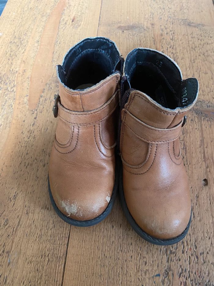 Bottines filles marrons 23 pat & ripaton