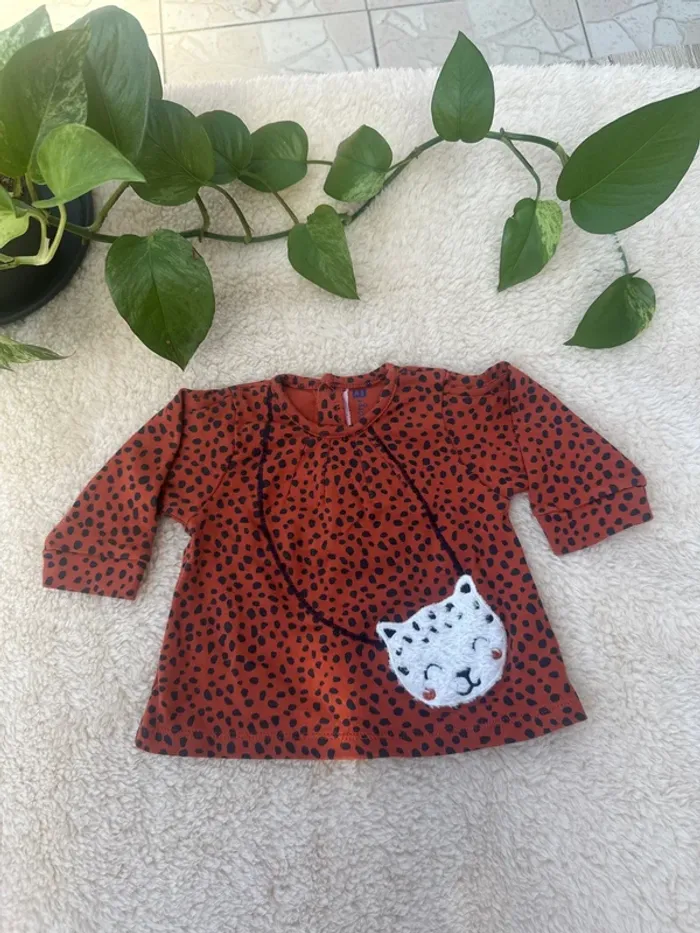 Pull fin motif léopard