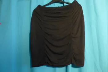 jupe noir froncé Ms mode taille 42
