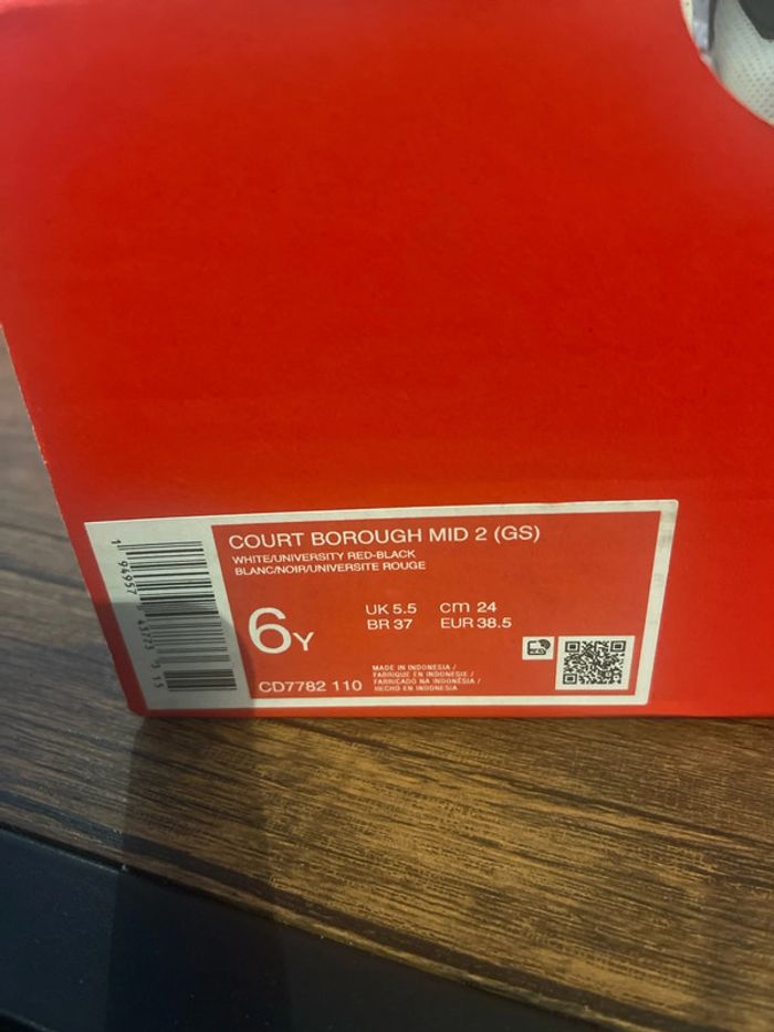 Baskets Nike court borough mid 2 - photo numéro 7