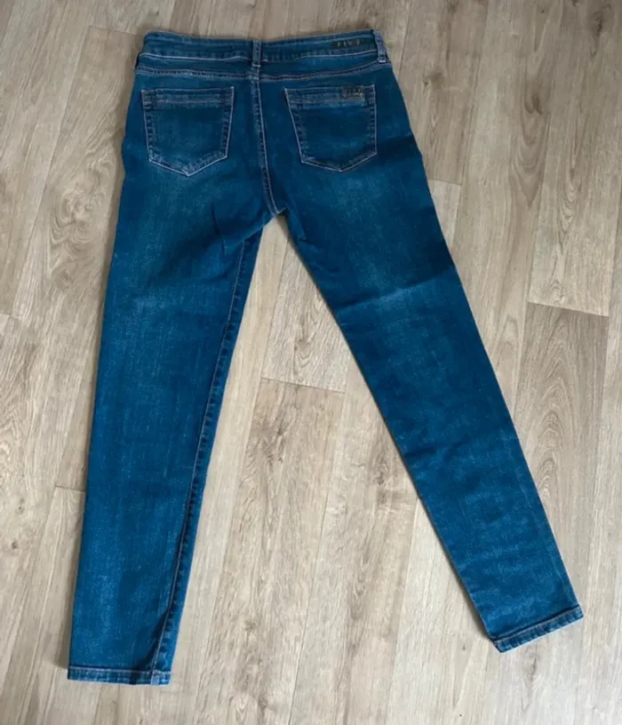Five jean bleu, Coupe slim , femme, taille 38 - photo numéro 3