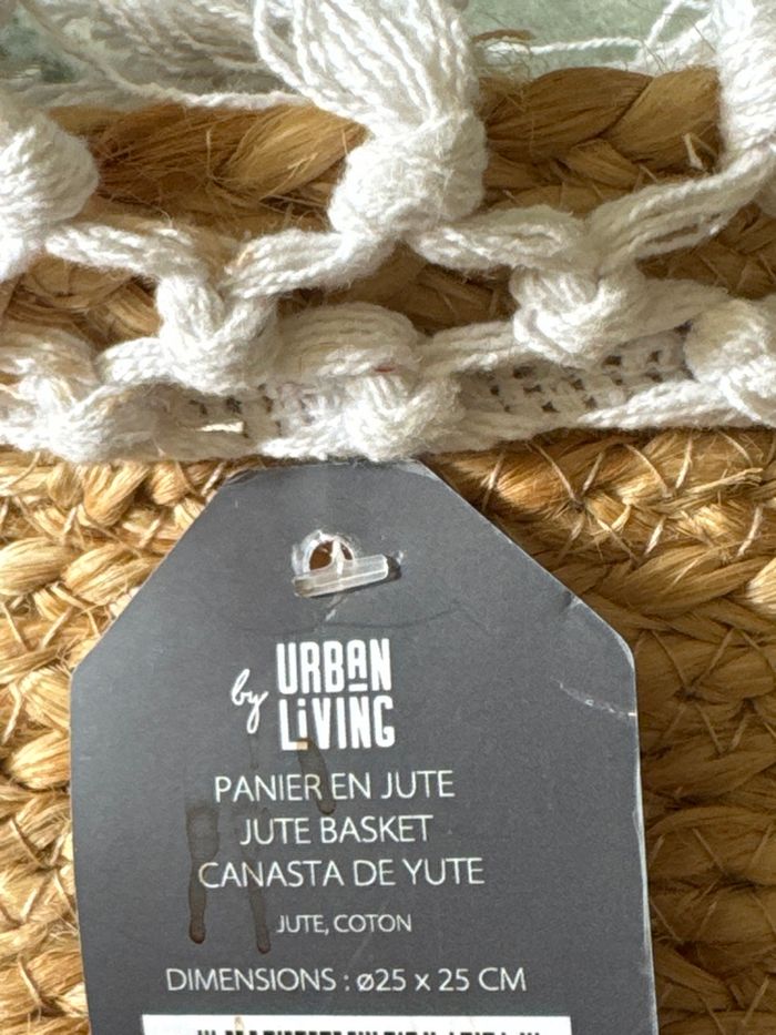 2x panier en jute - photo numéro 3