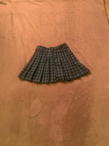 Jupe plissée à carreaux