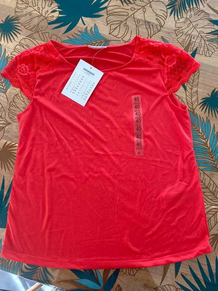 Teeshirt avec dentelle