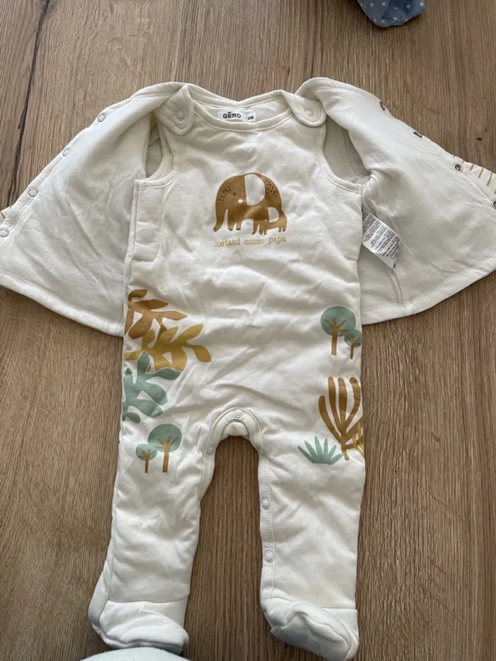 Pyjama chaud avec gilet - photo numéro 2