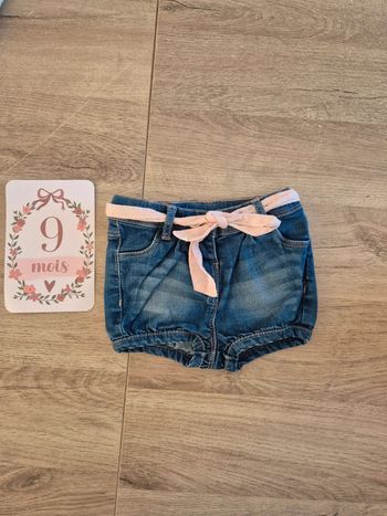 Short en jean 9 mois