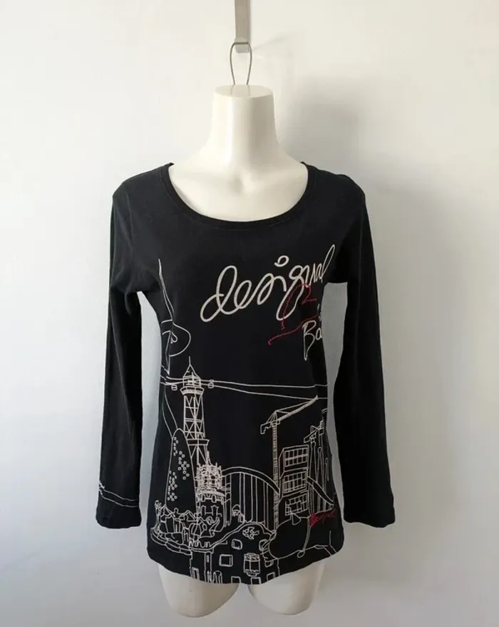 T-shirt manches longues Barcelone - Desigual - taille M/L