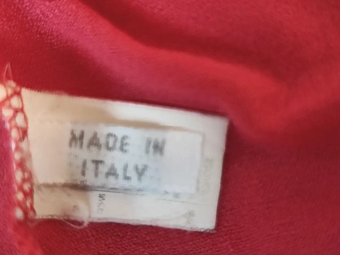 💗haut femme sexy chic rouge rose fushia avec brodé fleur t s 36 made in Italy malizia by la perla - photo numéro 10