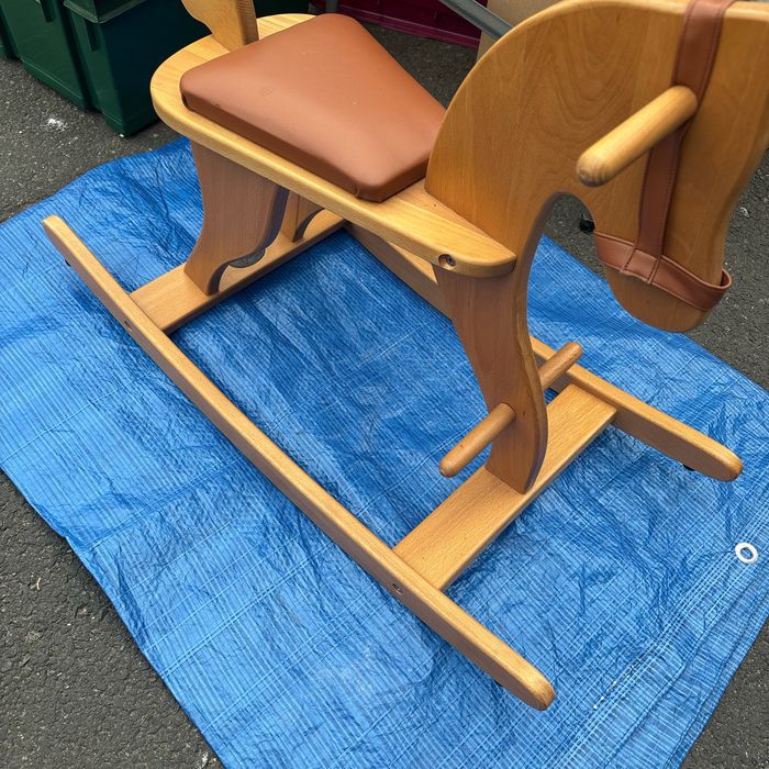 Cheval à bascule en hêtre - photo numéro 2