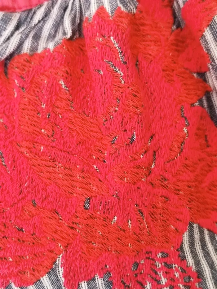💋 blouse bohème brodée 🍒 taille unique jusqu'au 42 - photo numéro 6