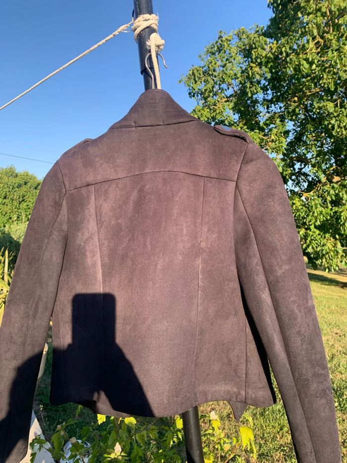 Perfecto suédine noir - photo numéro 2