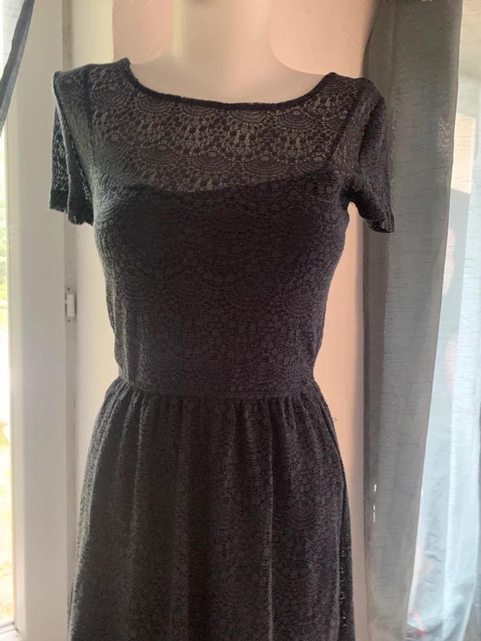 Robe été dentelle Bleue marine taille 36 - photo numéro 2