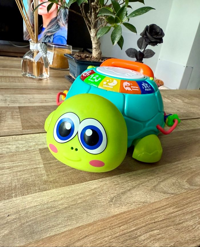 Jouet bébé tortue musicale cute stone - photo numéro 2