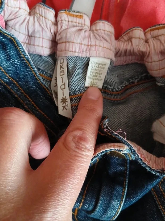 Jupe en jean Okaïdi taille 6 ans - photo numéro 7