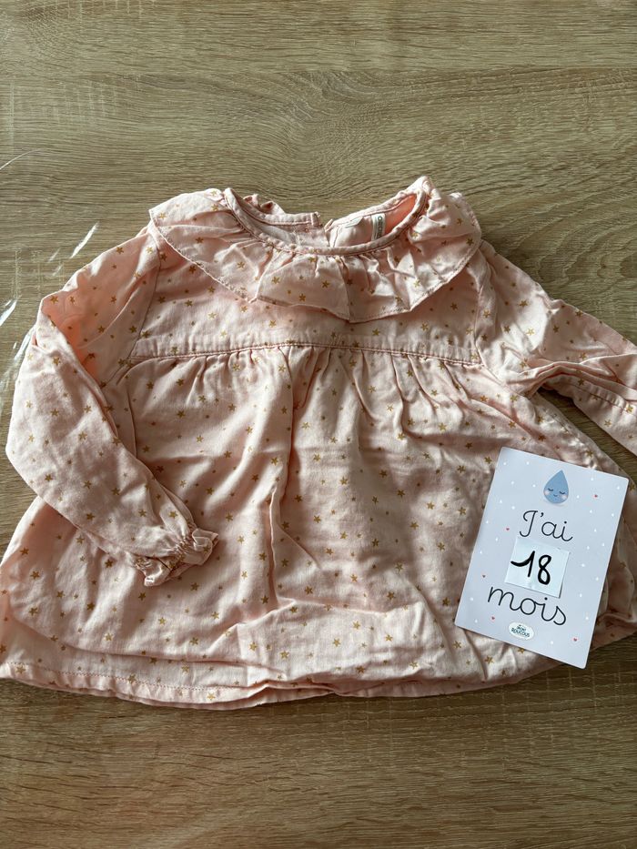 Blouse rose étoiles Orchestra t.18m