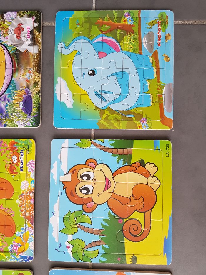 Lot de 10 puzzles en bois, propres ( 7 en très bon état, 3 en bon état), très propres - photo numéro 9