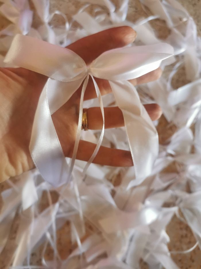 Lot de 50 nœuds de voiture blanc neufs - photo numéro 2