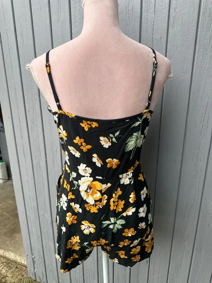 Combi-short coloré orange noir été fines bretelles Pimkie 34/XS - photo numéro 4