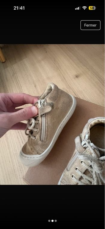 Basket beige  à paillettes 