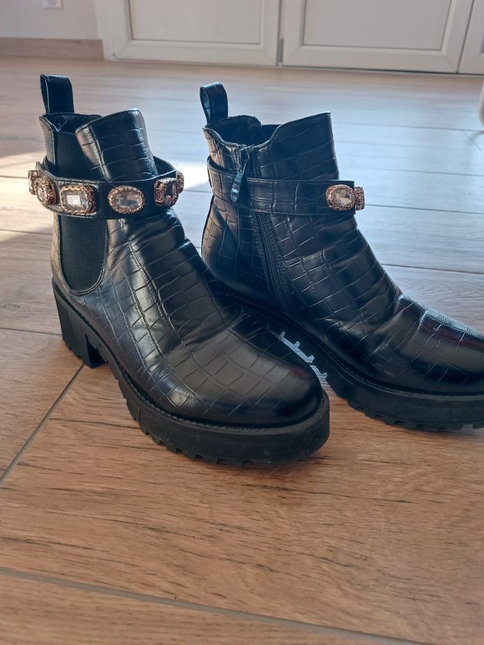 Bottines noires T37 - photo numéro 3