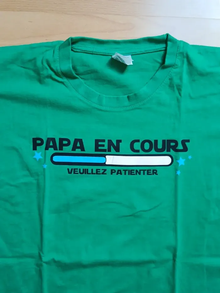 T-shirt "papa en cours" XXL - photo numéro 2
