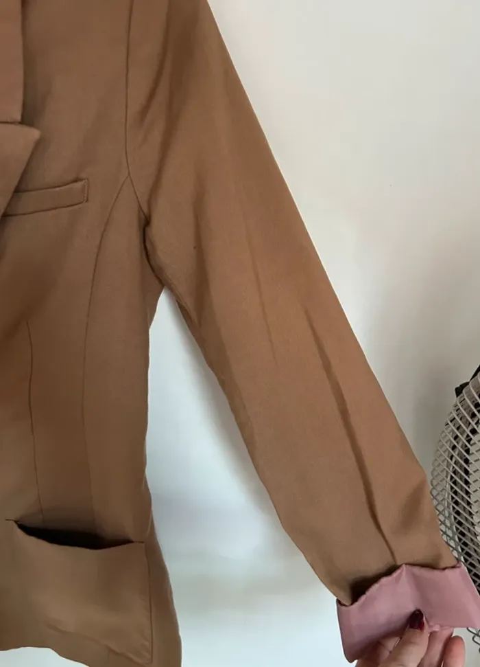 Blazer marron femme taille xs h&m - photo numéro 4