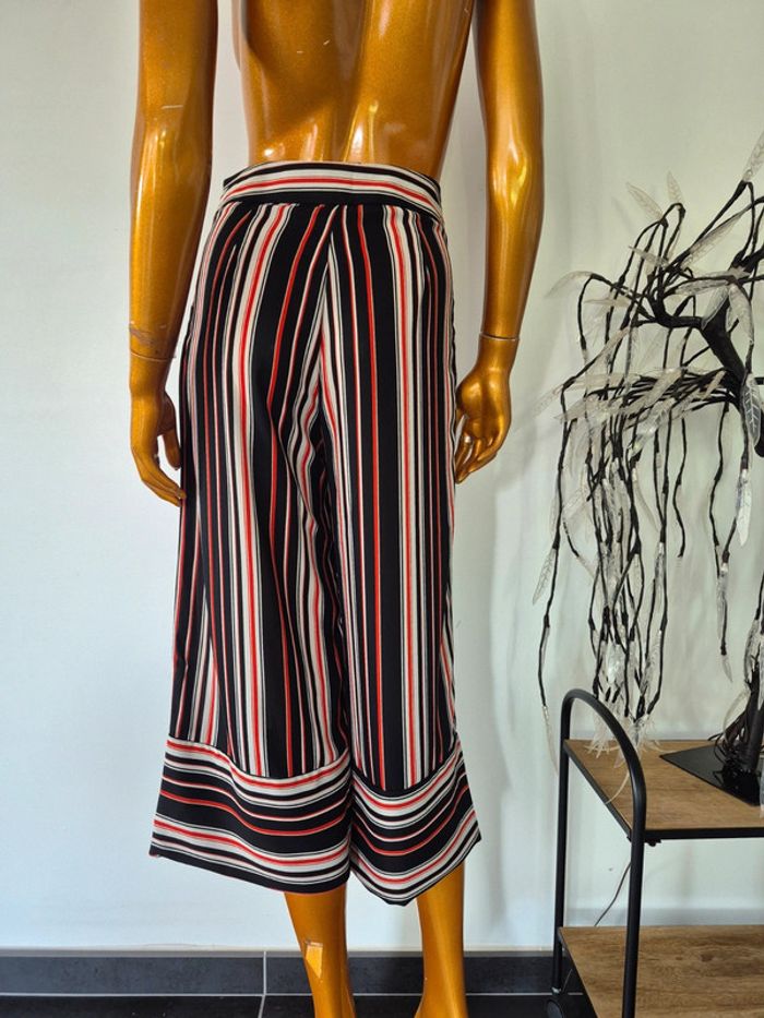 Pantalon Large Court Femme Noir - photo numéro 2