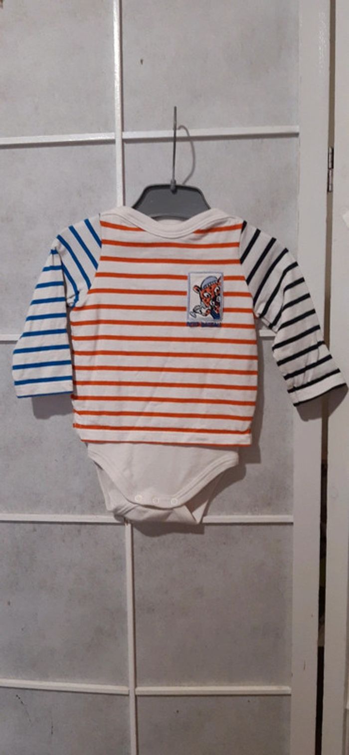 Tee-shirt bodie manches longues 3mois