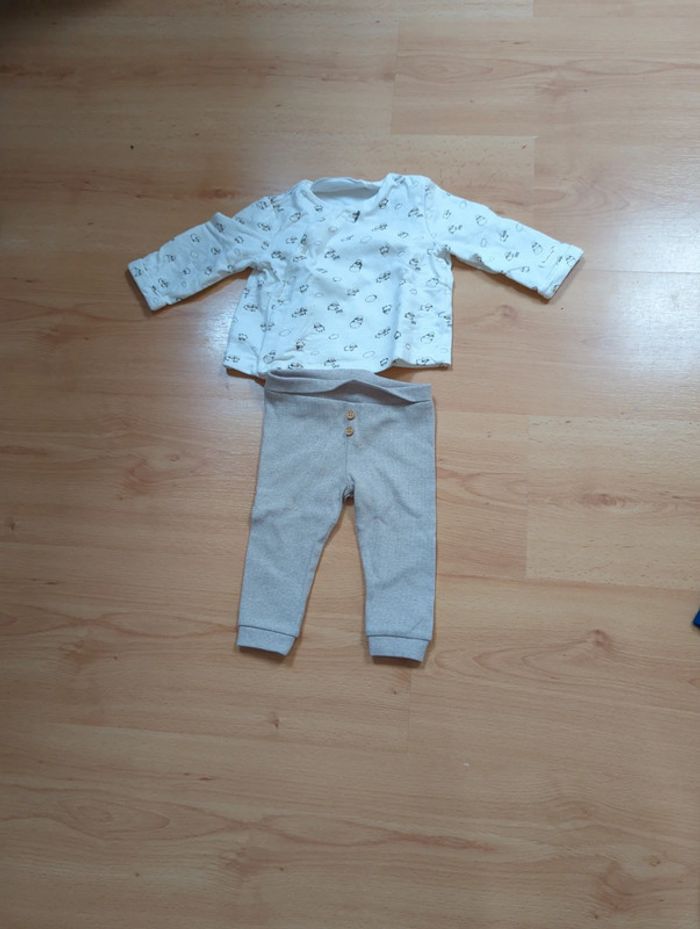 Lot de 2 magnifiques ensemble bébé garçon 68 cm Mon premier major - photo numéro 3