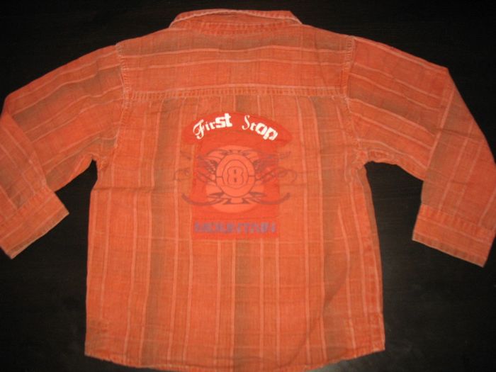 CHEMISE ML ORANGE GARÇON "ORCHESTRA" - 7 ANS - n°01 - photo numéro 4