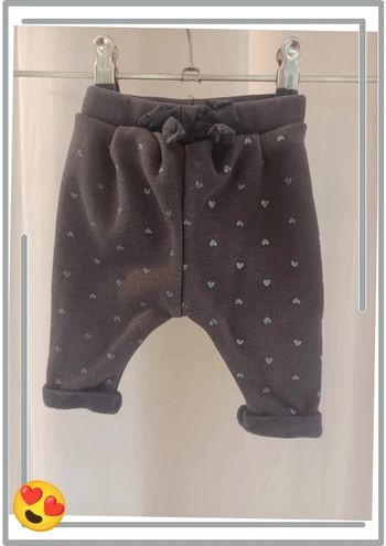 Pantalon gris polaire Kiabi 1 mois