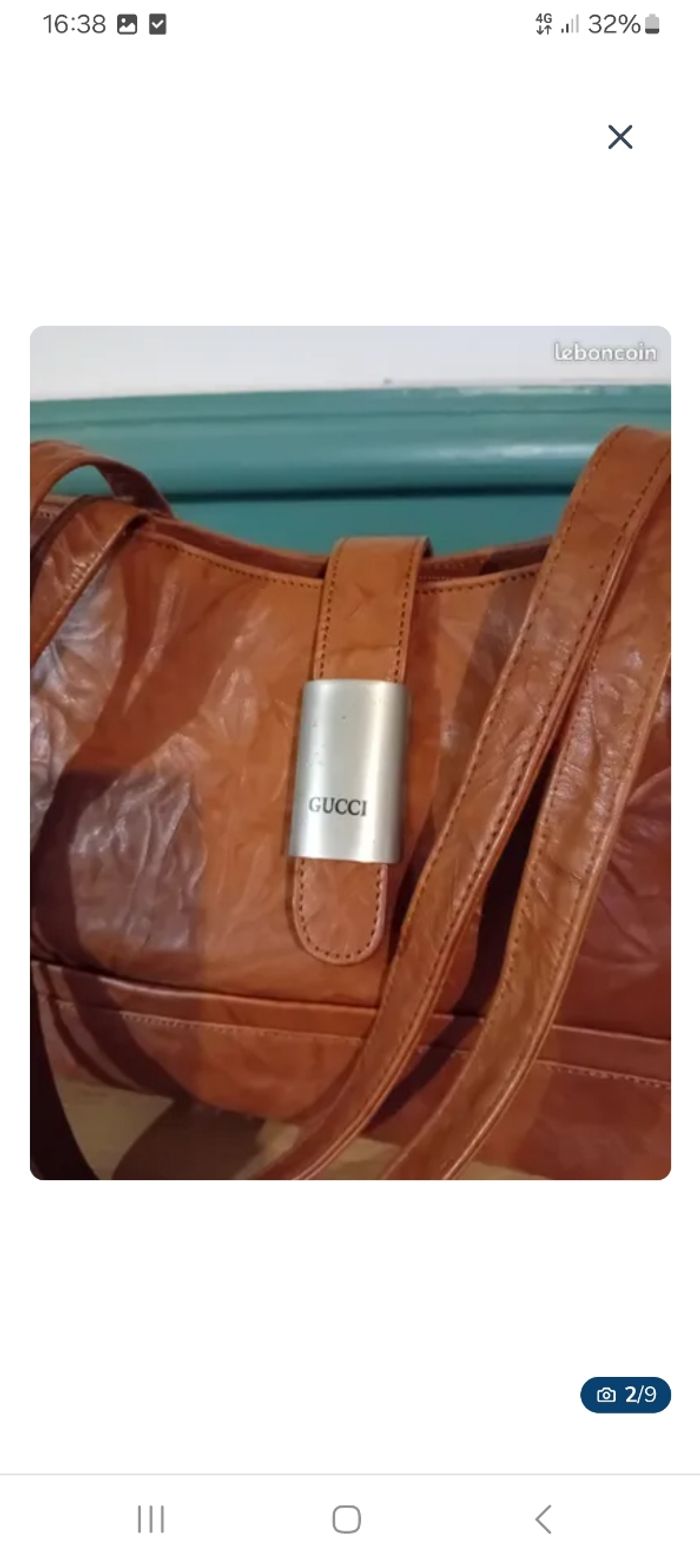 Sac en cuir camel - photo numéro 2