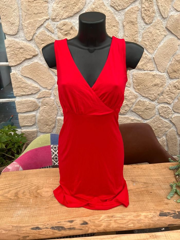 Robe rouge femme été fluide neuf avec étiquette charlott taille S 34 - 36