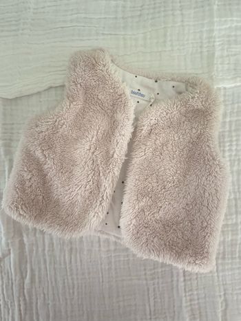 Gilet sans manches bébé 1 mois